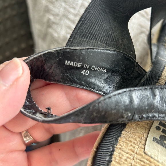 Hibou shoes /Black wedge sandals - Picture 5 of 6